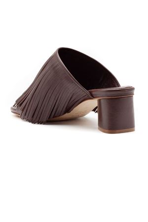 Brown nappa leather mules VIC MATIE' | 1K5602DK16H060335.
